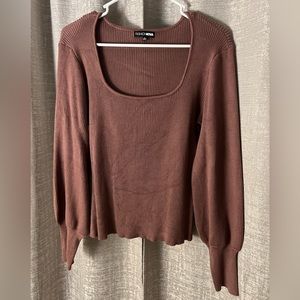 Square Neck Puff Sleeve Top